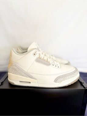 AUTHENTIC Jordan 3 Retro SE Craft Ivory Size 8.5 FJ9479-100 2023 PRE-OWNED
